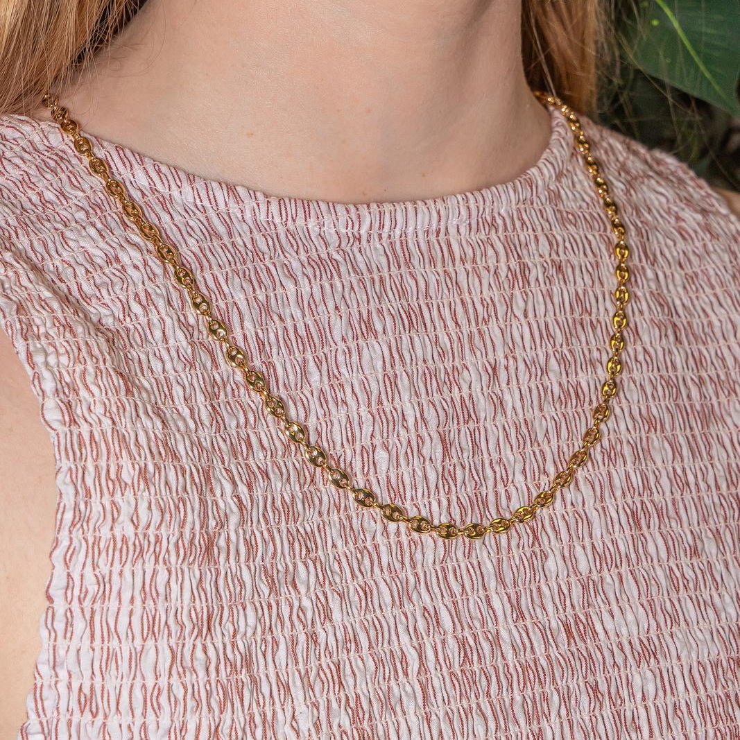 Necklace Grain de café Yellow gold - Image 2