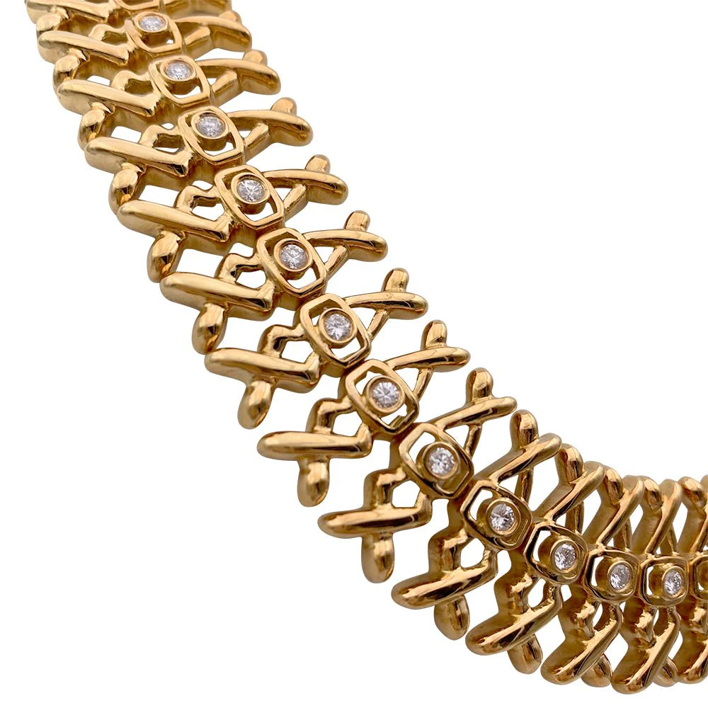 LALAOUNIS choker necklace in yellow gold and diamonds - Image 12