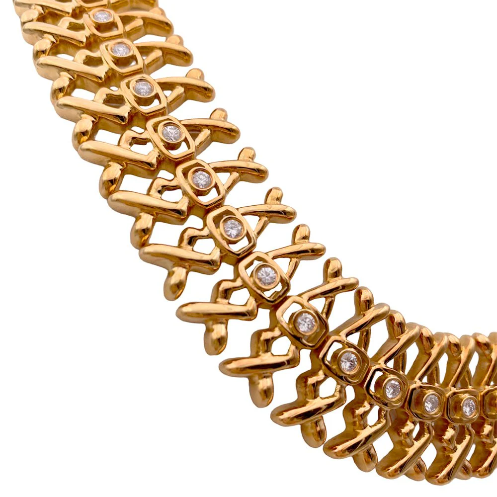 LALAOUNIS choker necklace in yellow gold and diamonds - Image 7