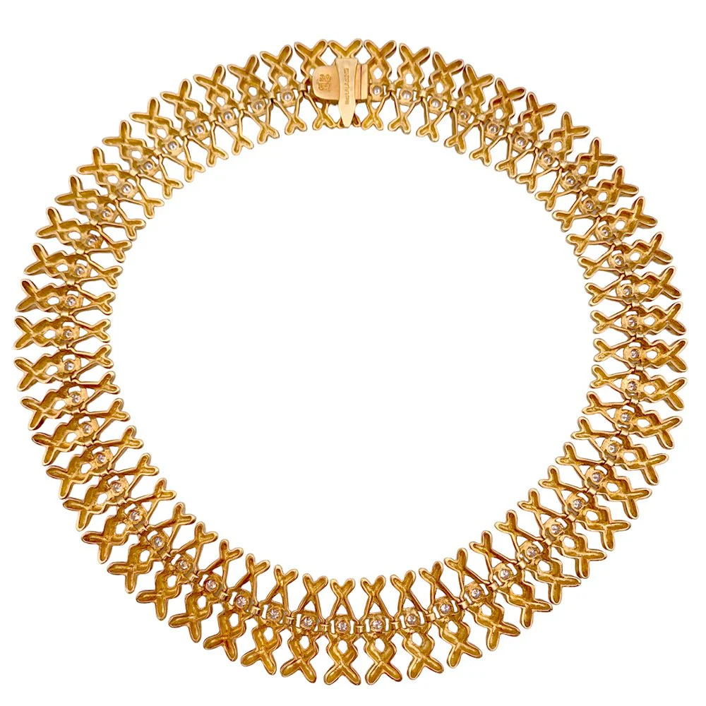 LALAOUNIS choker necklace in yellow gold and diamonds - Image 8