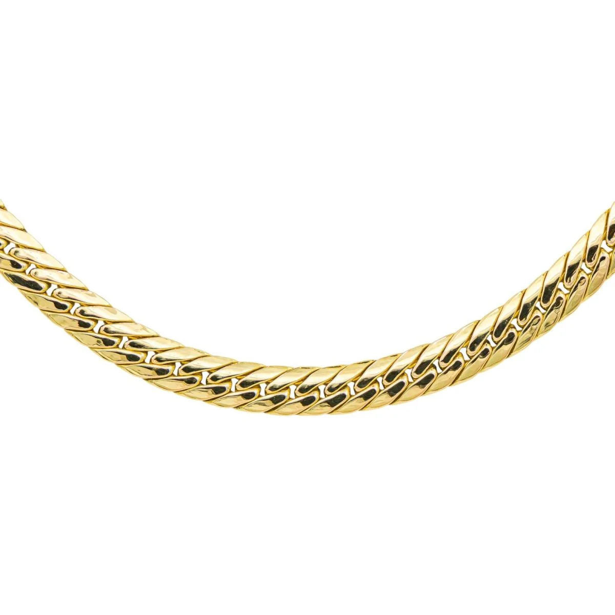 Necklace Mesh in yellow gold - Image 3