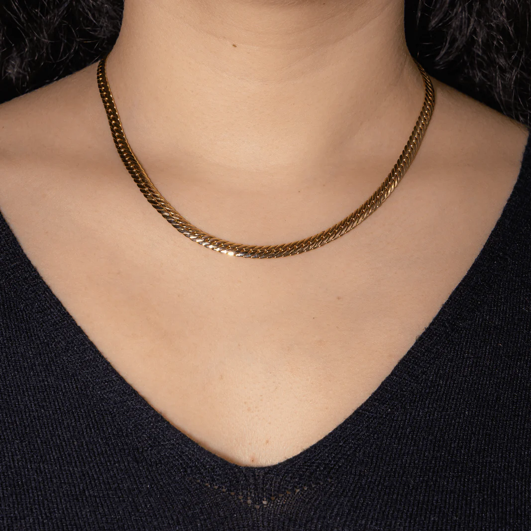 Maille necklace in yellow gold - Image 2