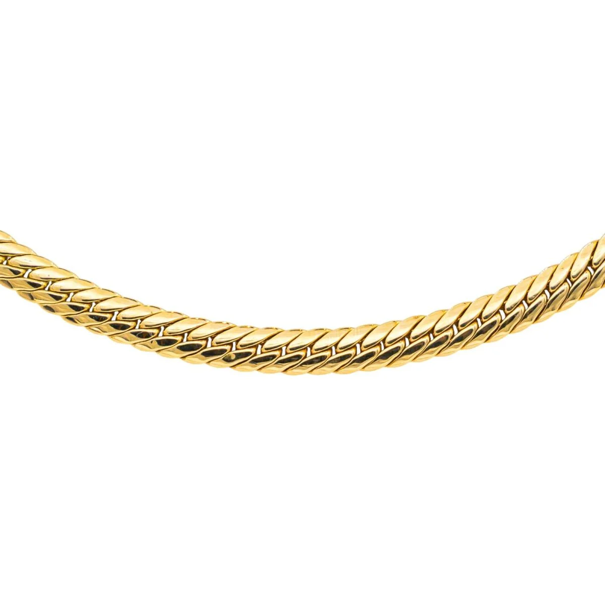 Maille necklace in yellow gold - Image 4