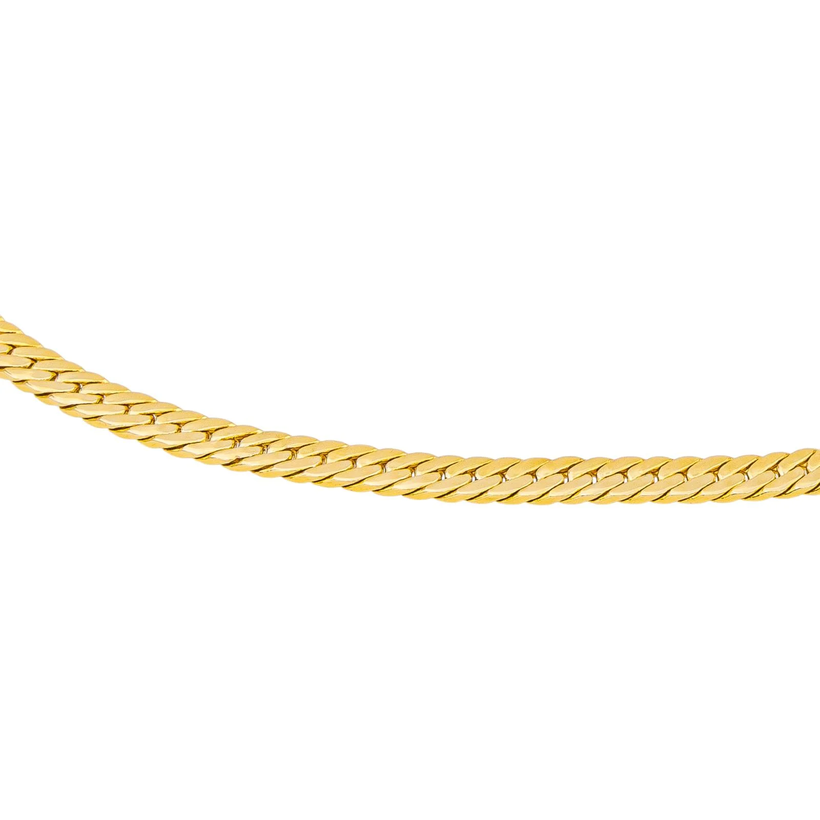Yellow Gold English Link Necklace - Image 5