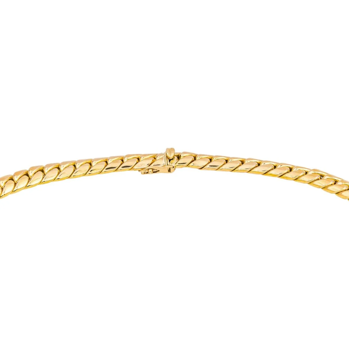 Necklace English mesh Yellow gold - Image 6