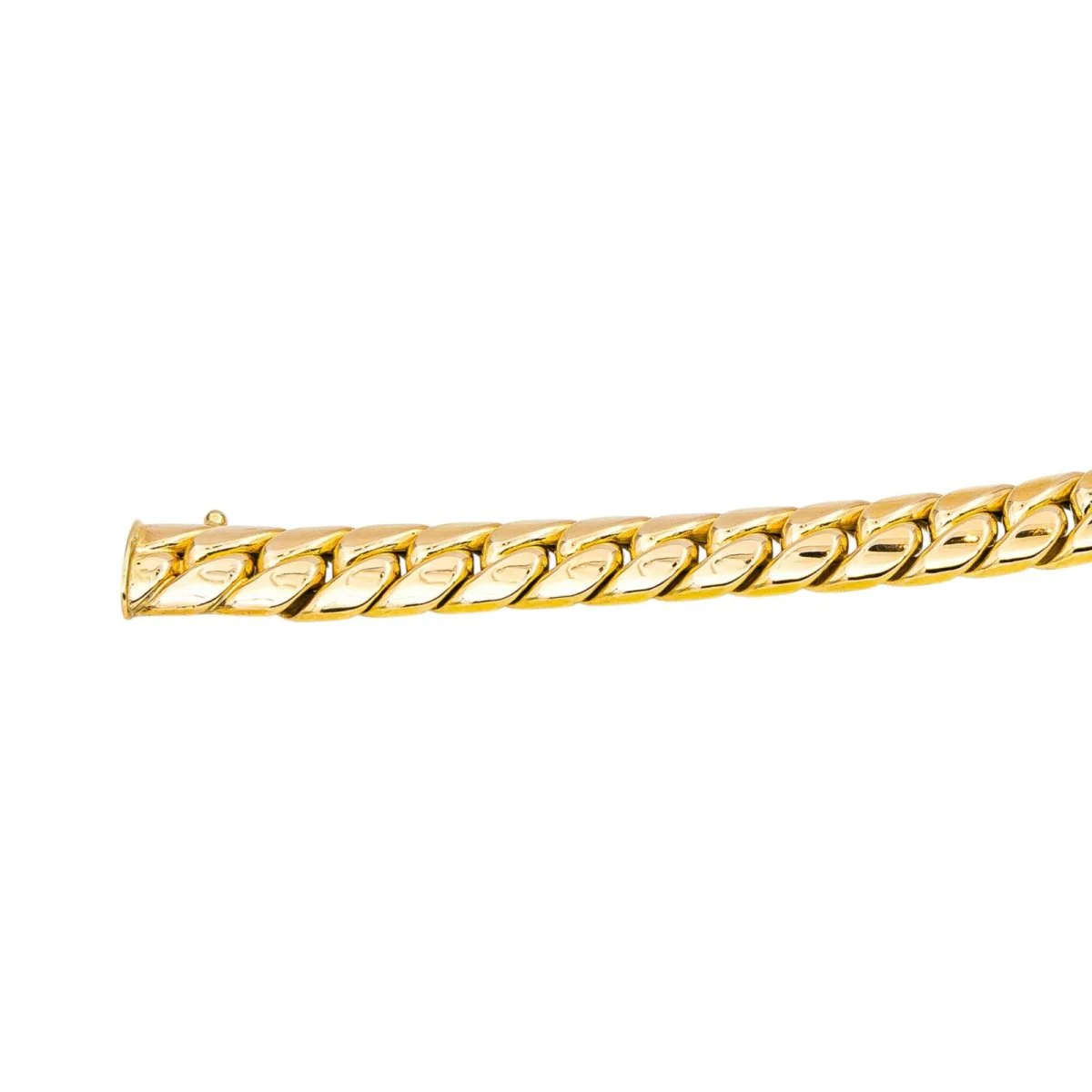 Necklace English mesh Yellow gold - Image 8
