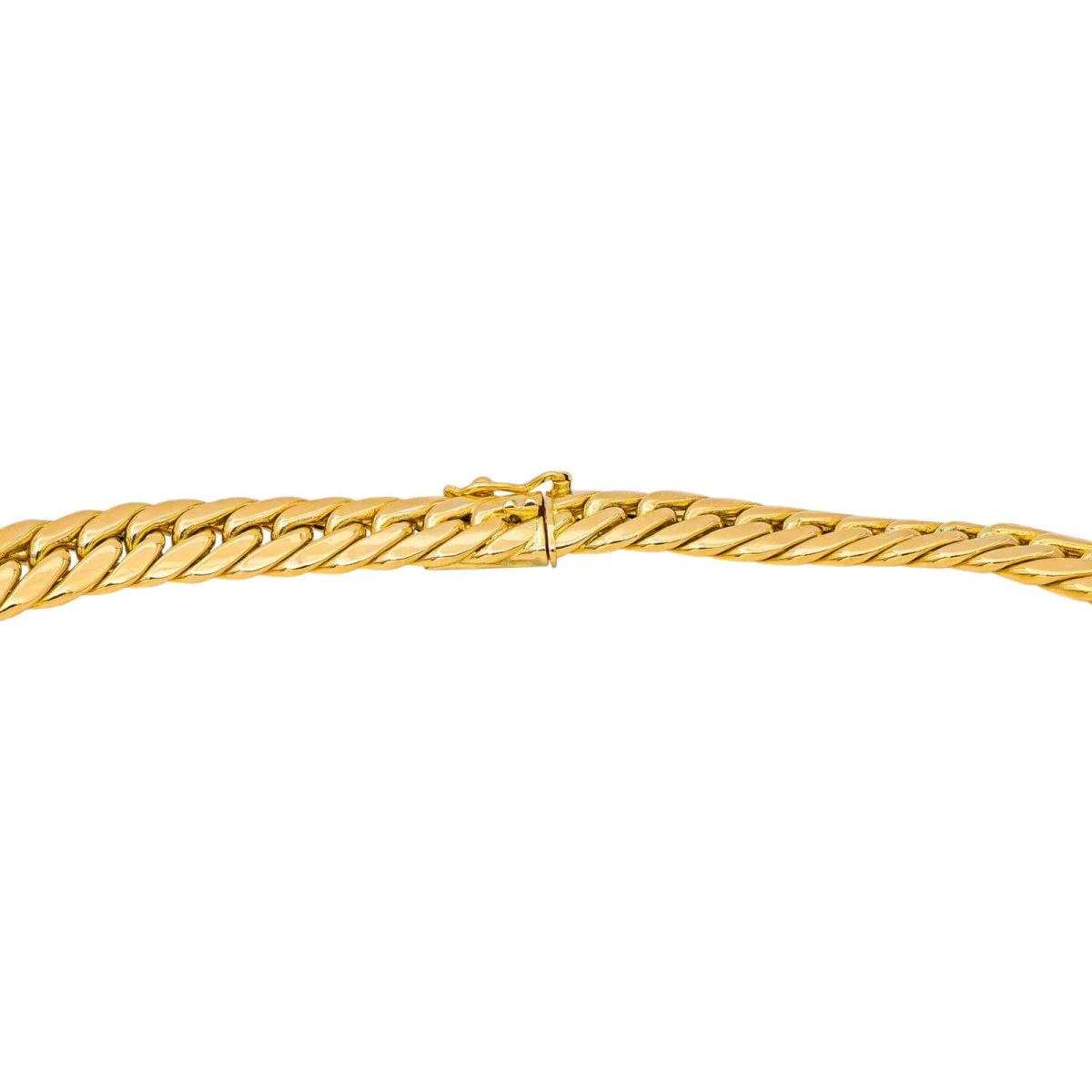 Yellow Gold English Link Necklace - Image 8