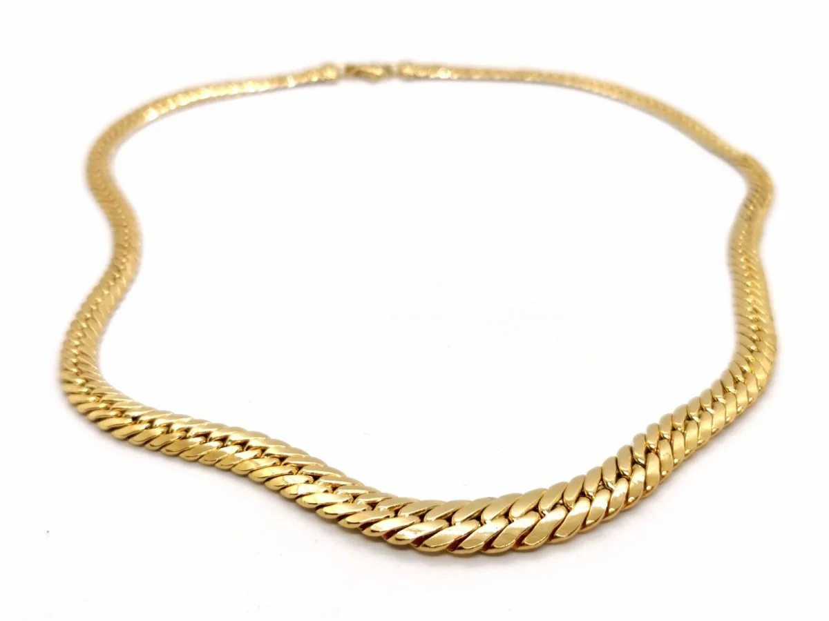 English mesh necklace Yellow gold - Image 3