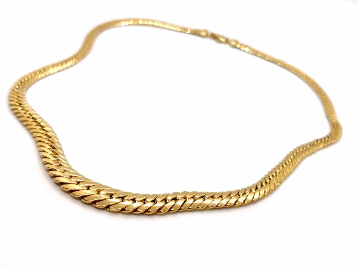 English mesh necklace Yellow gold - Image 5