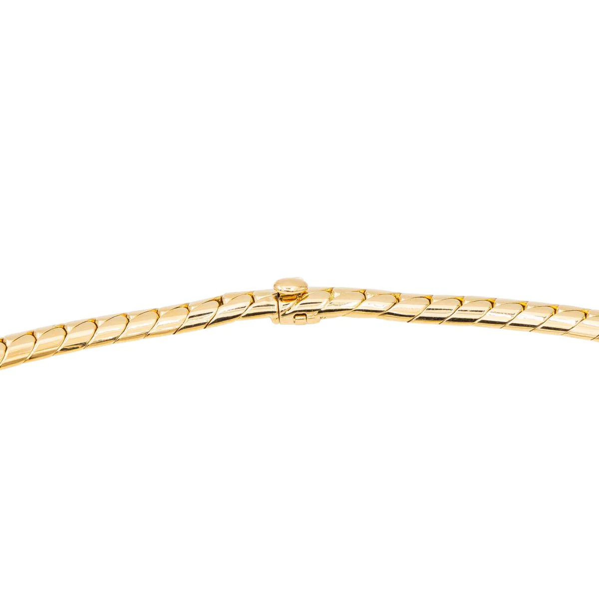 English mesh necklace Yellow gold Diamond - Image 3