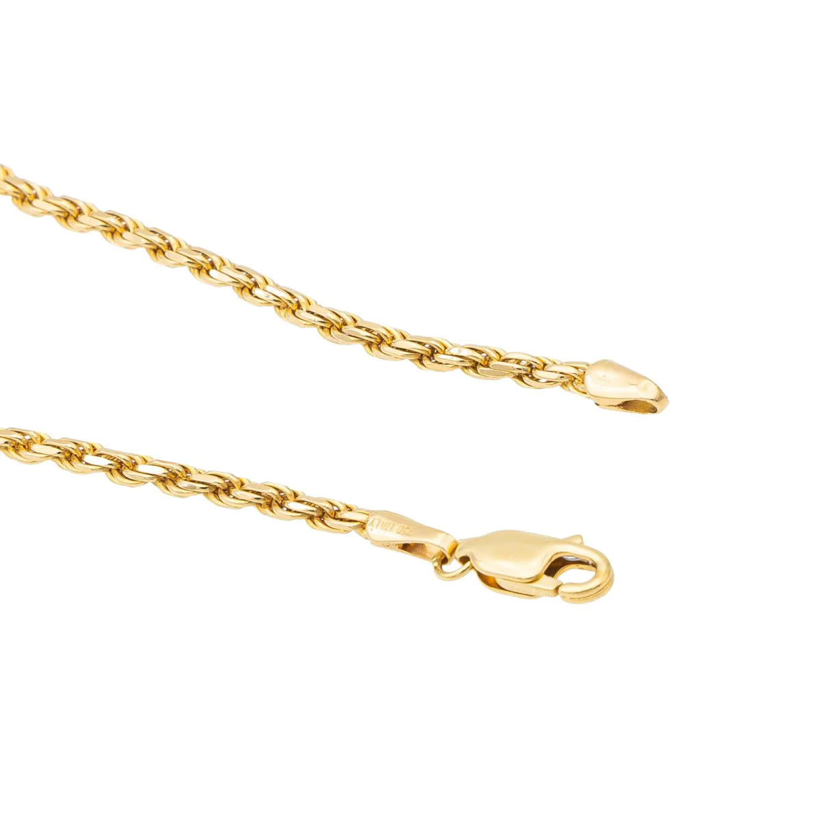 Rope mesh necklace Yellow gold - Image 7