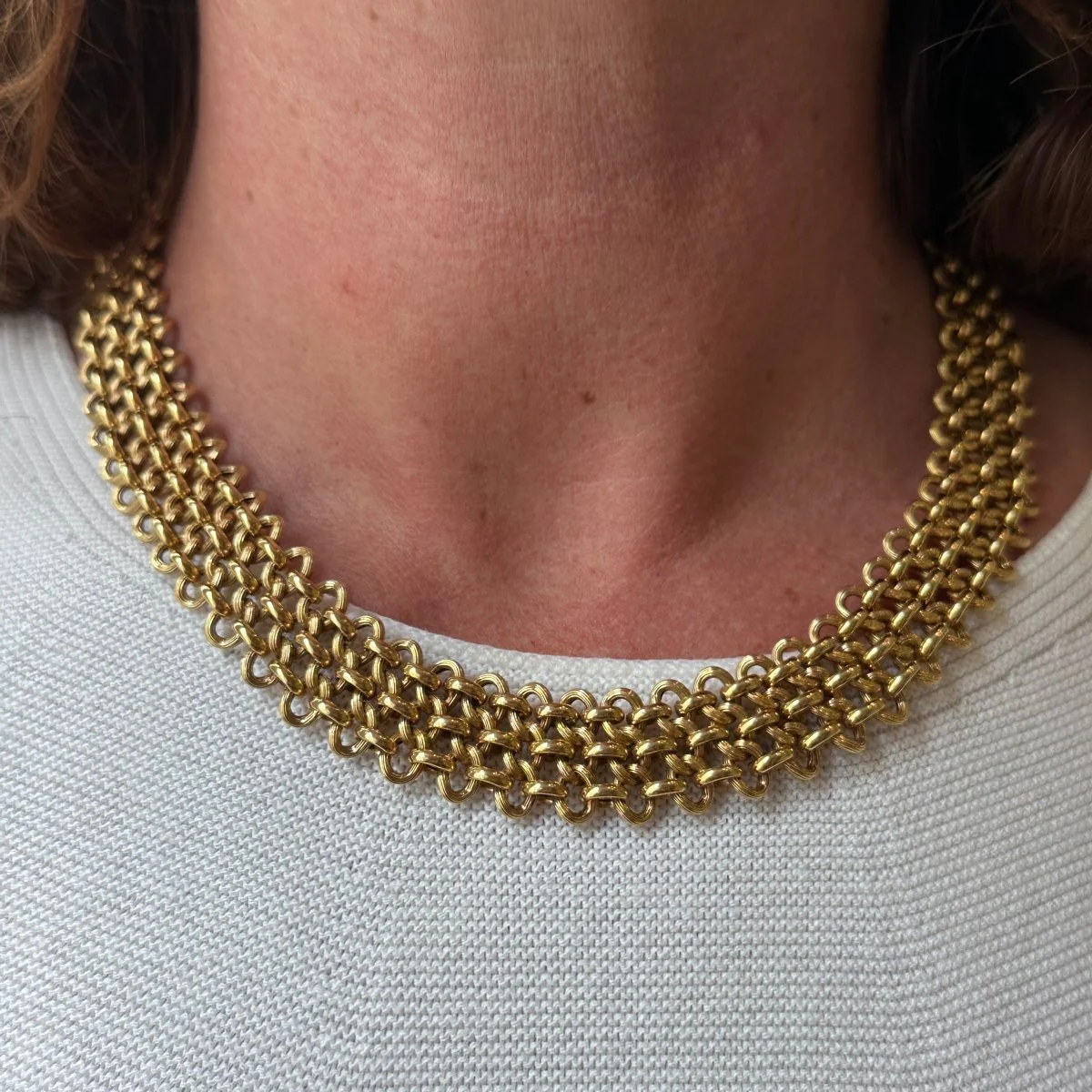 Link Necklace in Yellow gold - Image 2