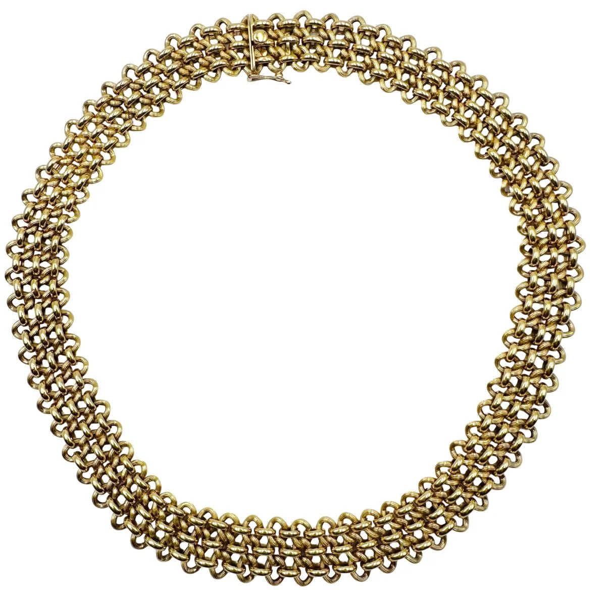 Link Necklace in Yellow gold - Image 3