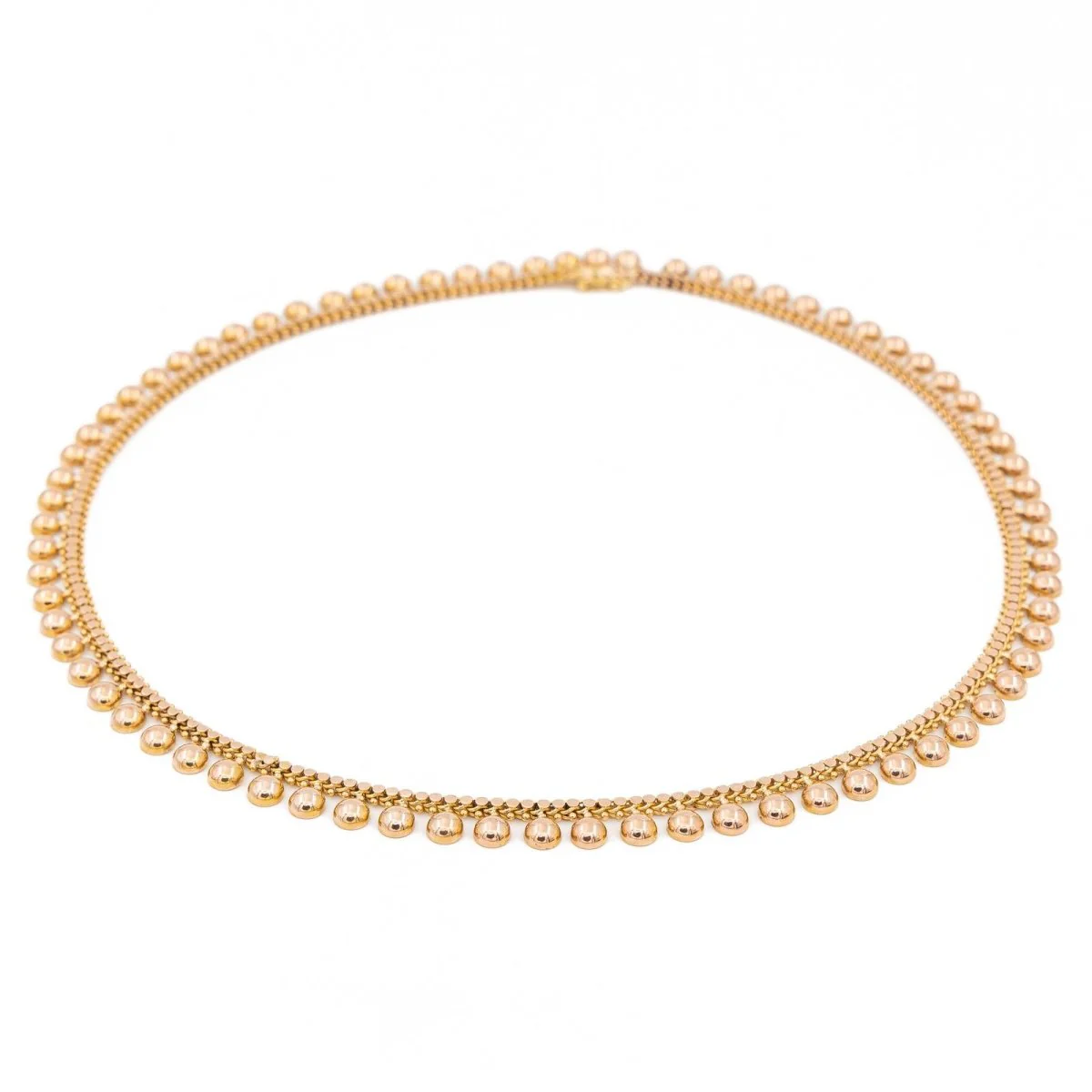 Fancy mesh necklace in rose gold - Image 3