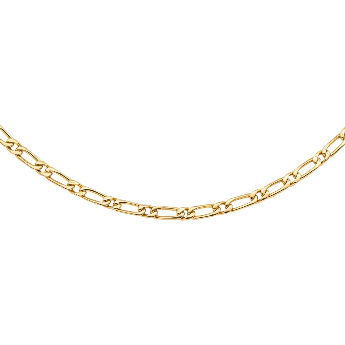 Necklace Figaro chain Yellow gold