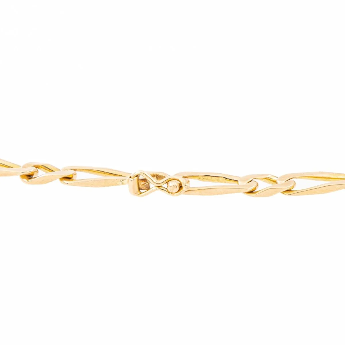 Figaro mesh necklace Yellow gold - Image 3