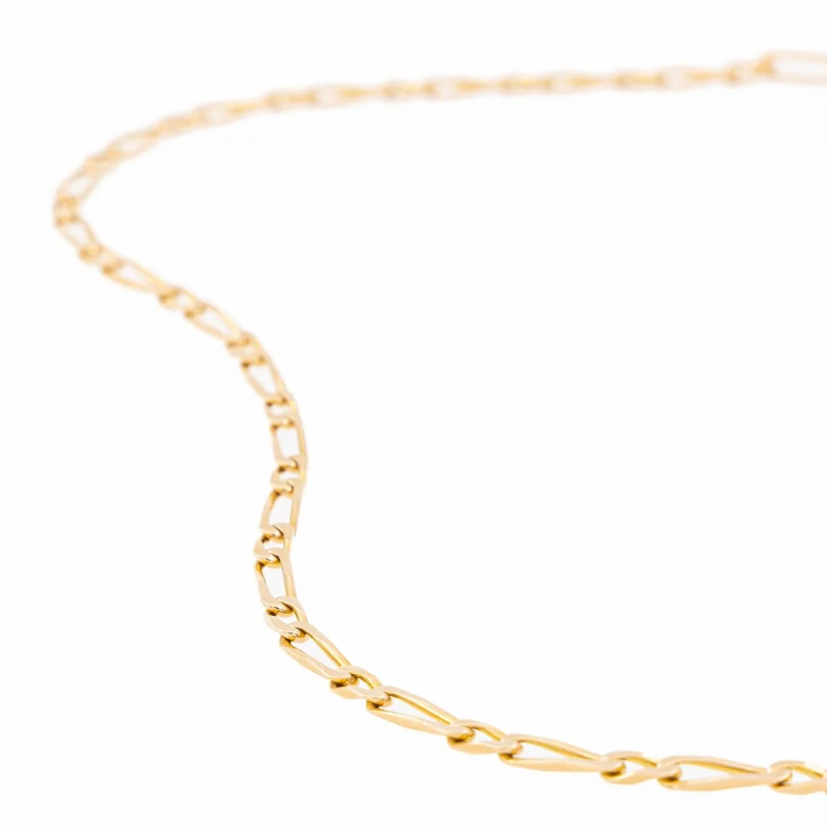 Figaro mesh necklace Yellow gold - Image 4