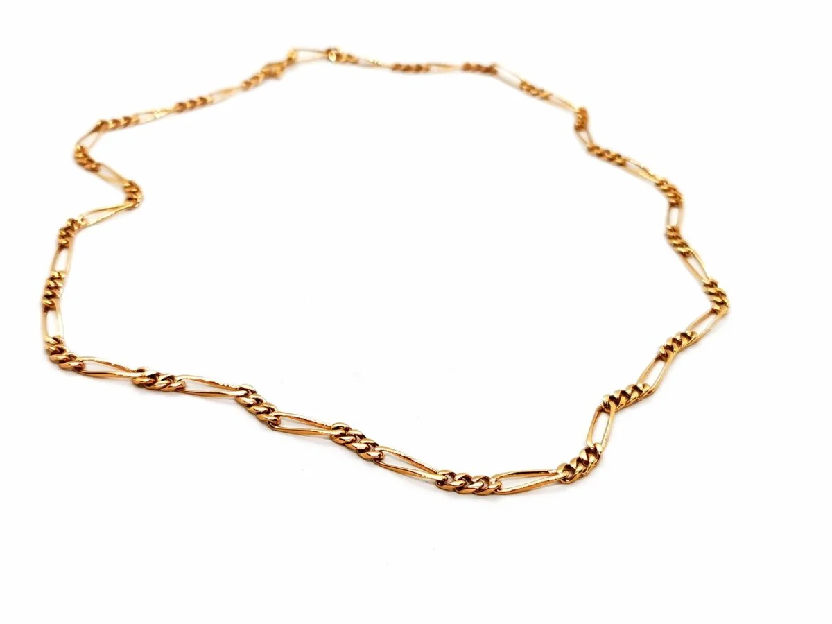 Figaro mesh necklace Yellow gold