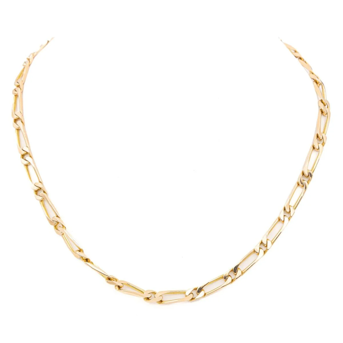Figaro mesh necklace Rose gold