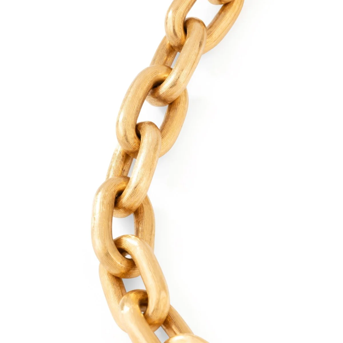 Curb link necklace in yellow gold - Image 3