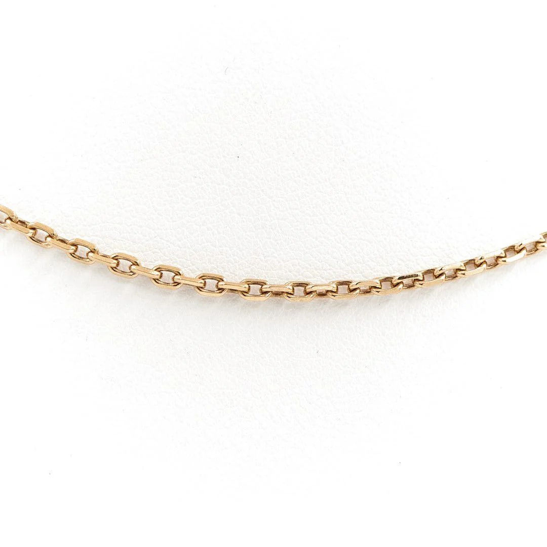 Cable link chain necklace in yellow gold - Image 3