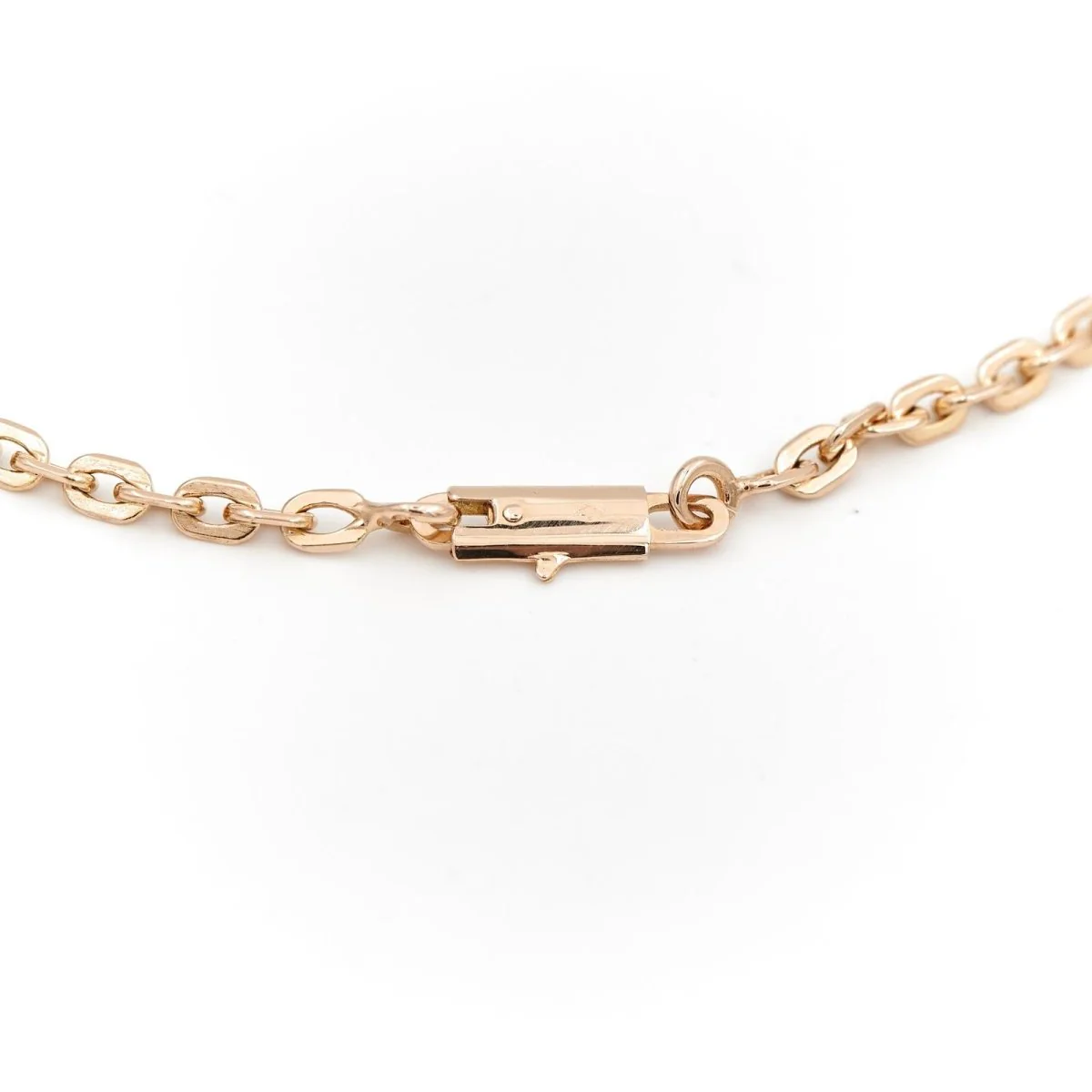 Cable link chain necklace in yellow gold - Image 3
