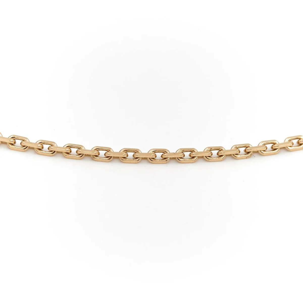 Cable link chain necklace in yellow gold - Image 2