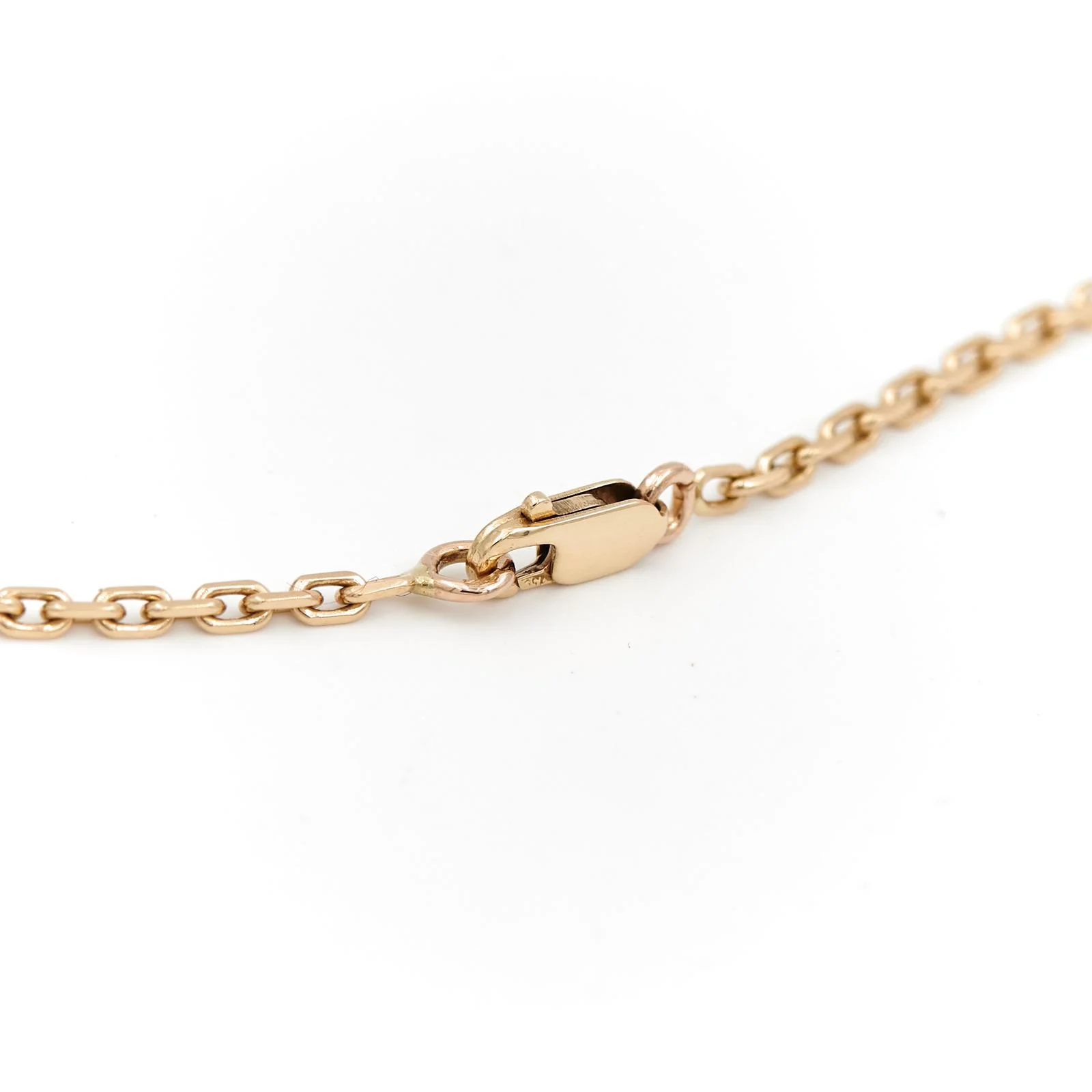 Cable link chain necklace in yellow gold - Image 3
