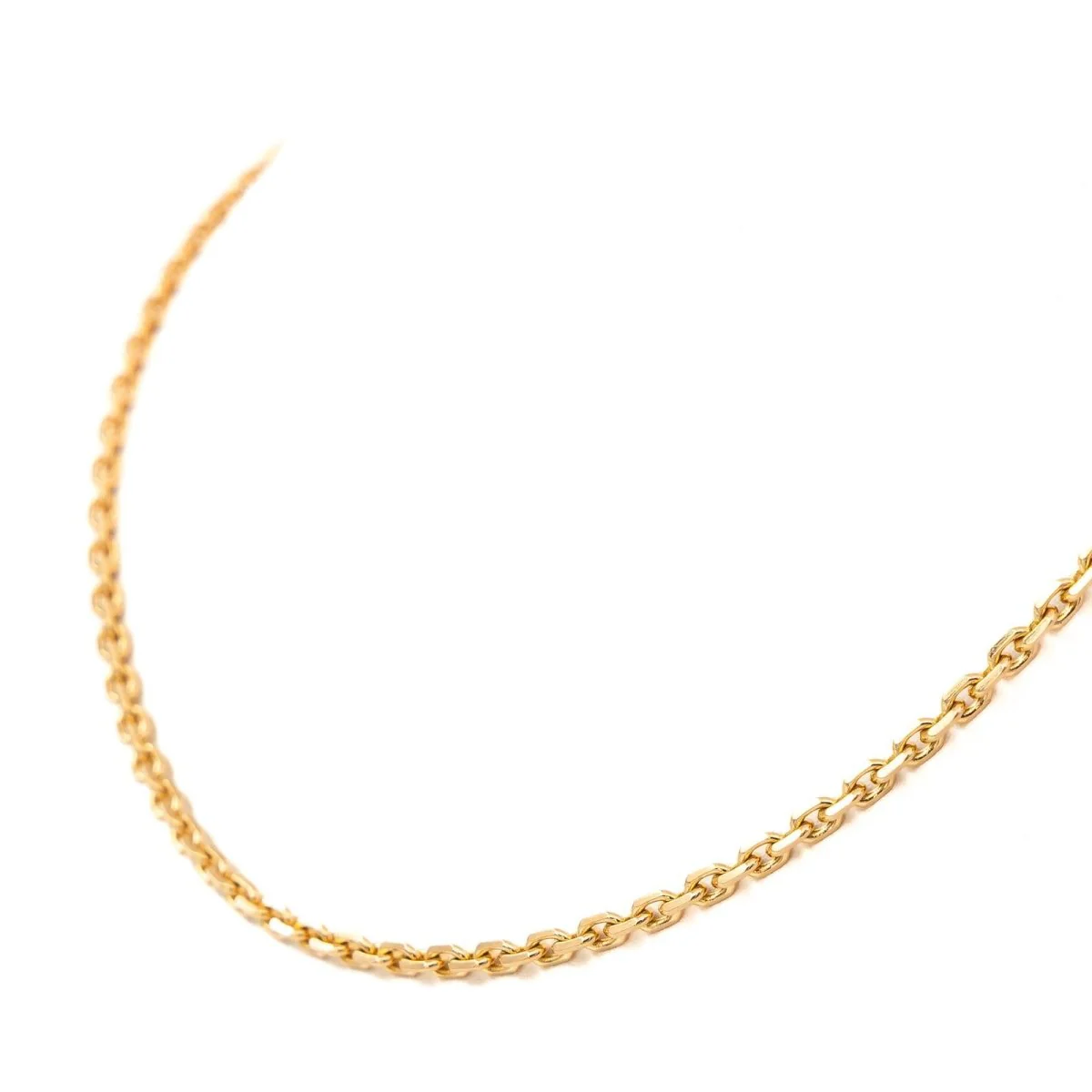 Cable link chain necklace in yellow gold - Image 4