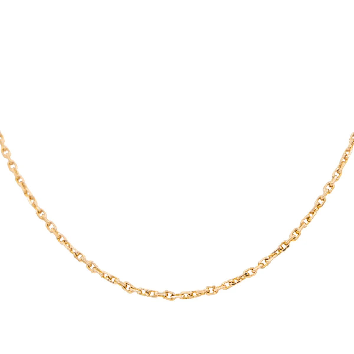 Cable link necklace Yellow gold