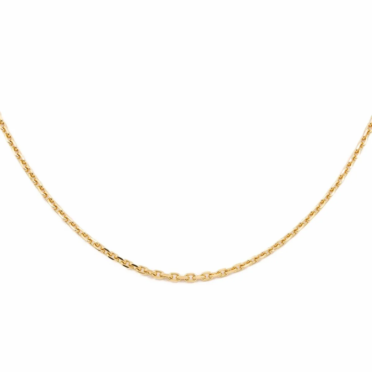 Cable link necklace Yellow gold
