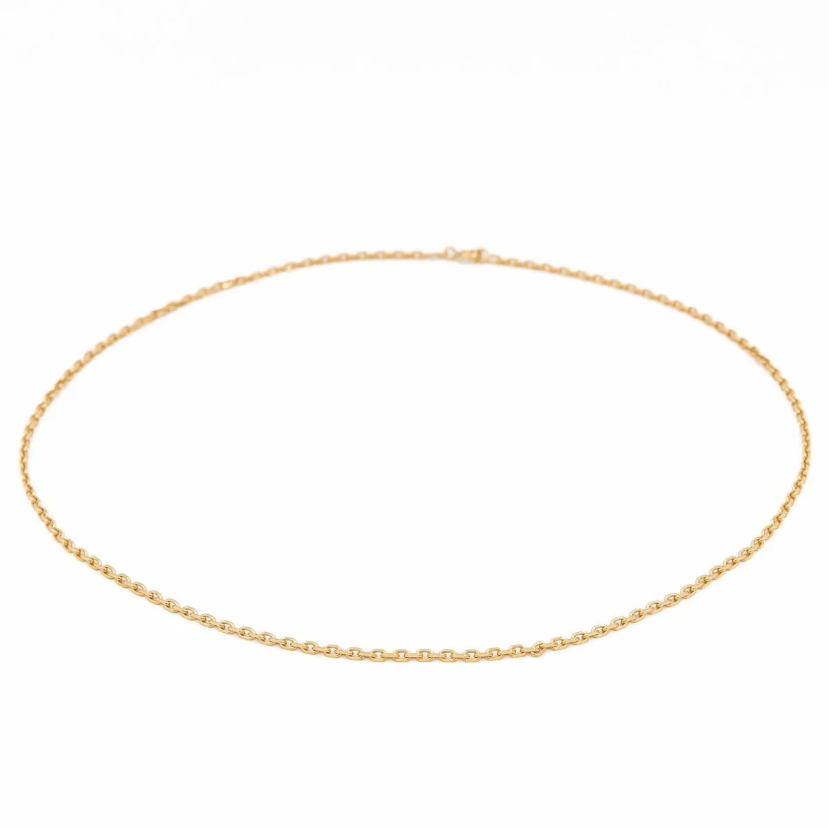 Cable link necklace Yellow gold - Image 3