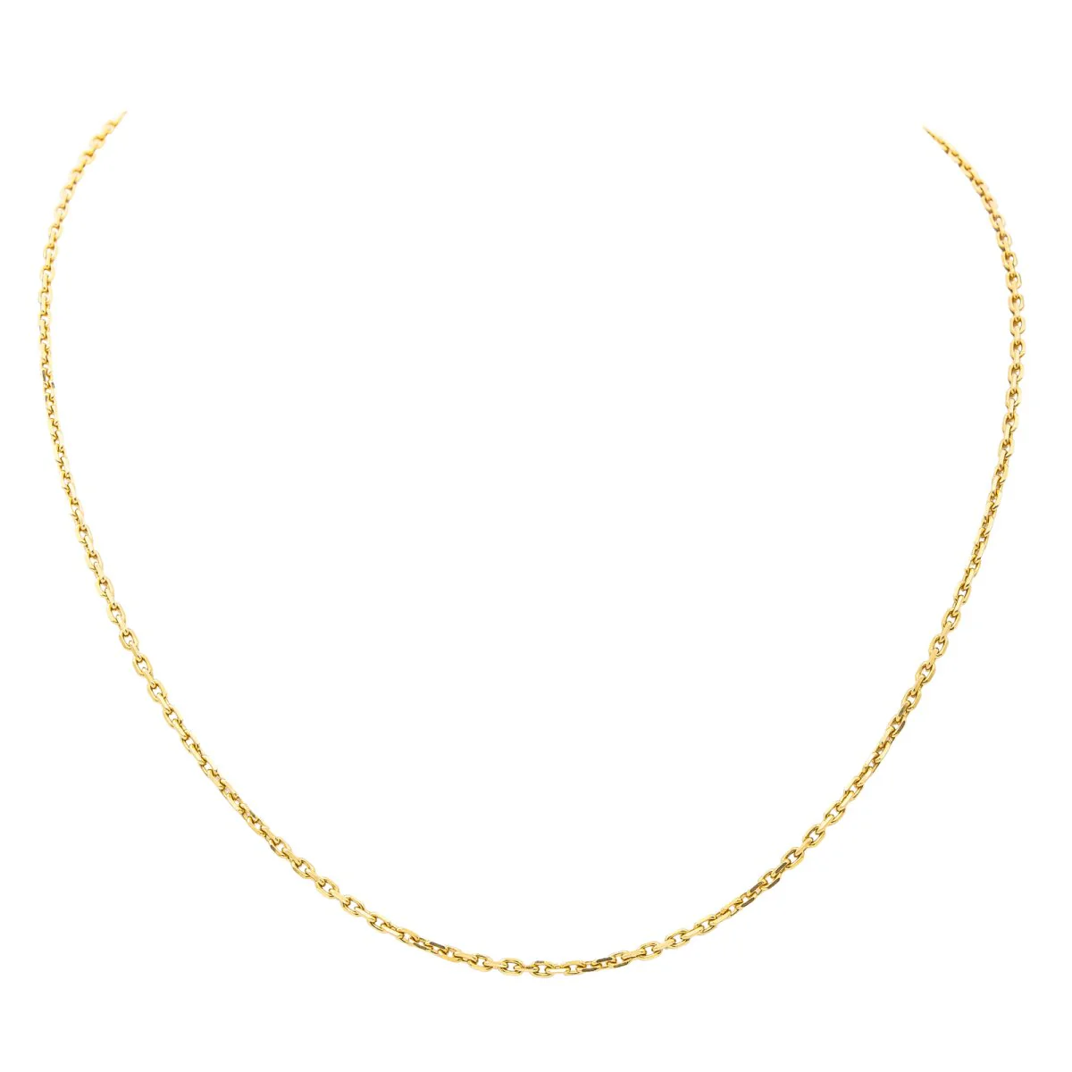 Cable link necklace Yellow gold