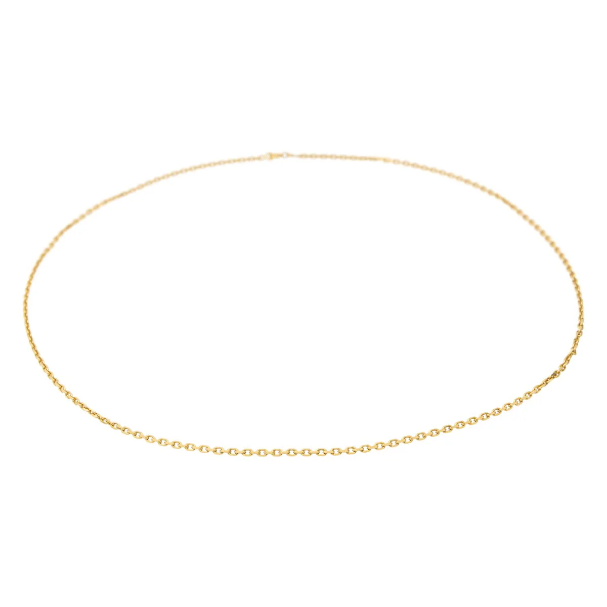 Cable link necklace Yellow gold - Image 4