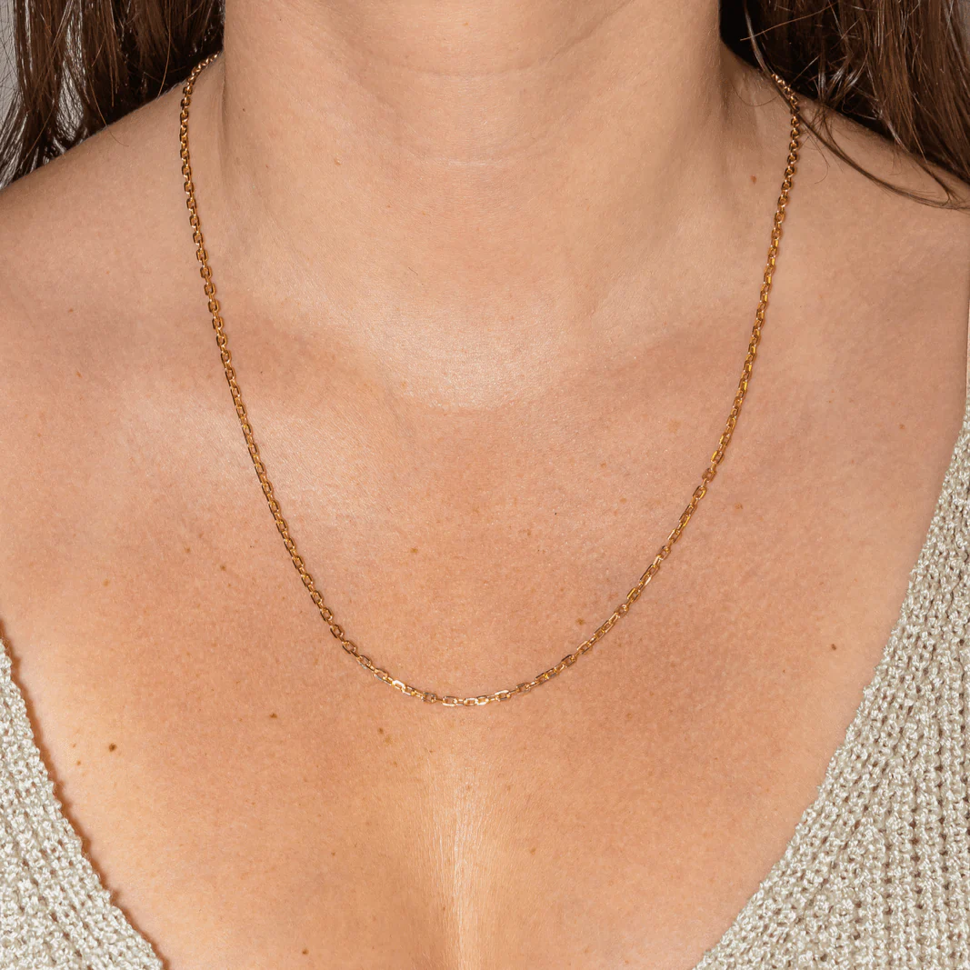 Yellow gold chain necklace - Image 2