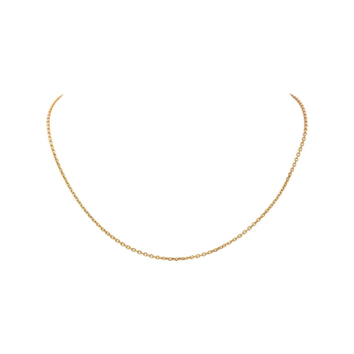 Yellow Gold Forçat Link Necklace - Image 3