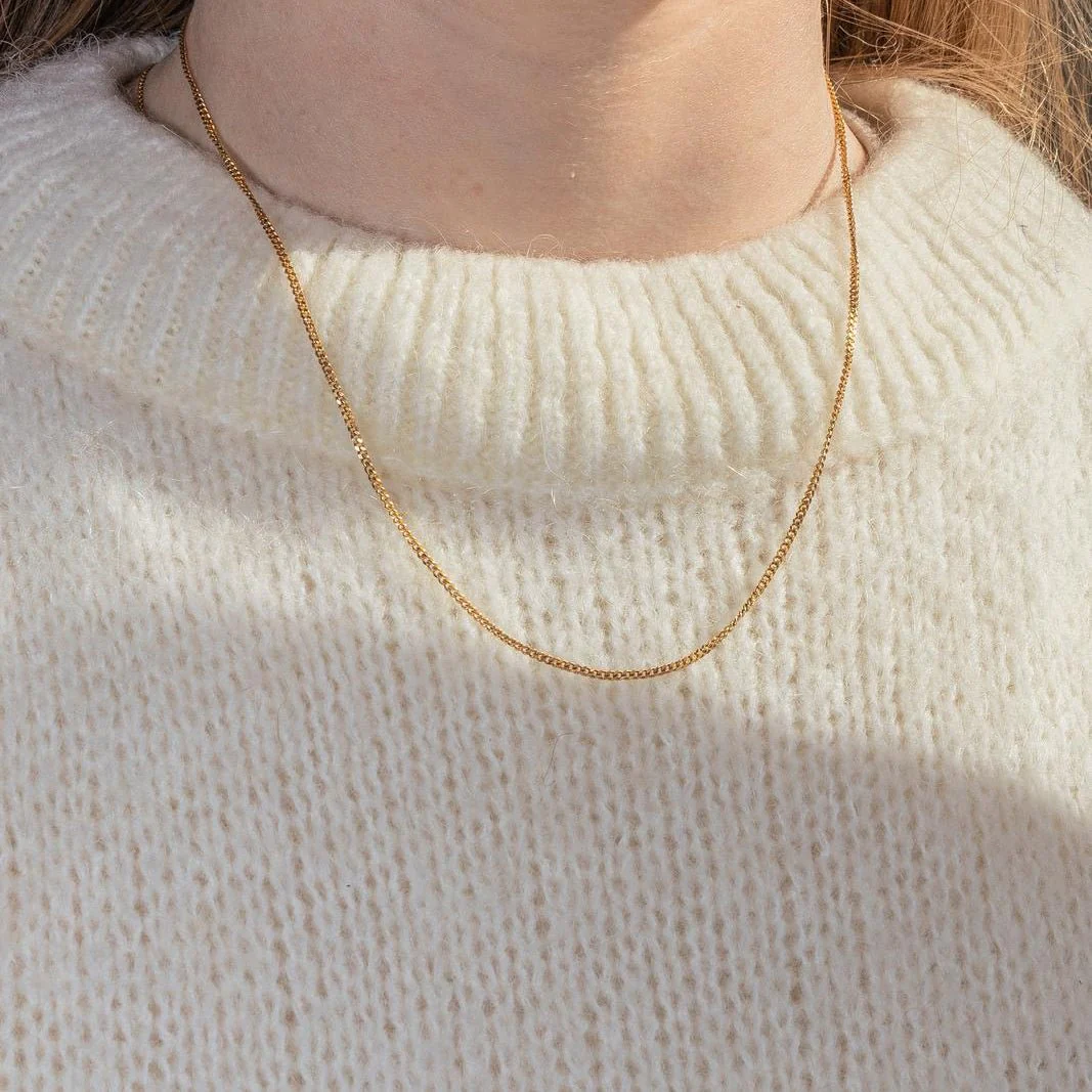 Necklace Maille gourmette Yellow gold - Image 2