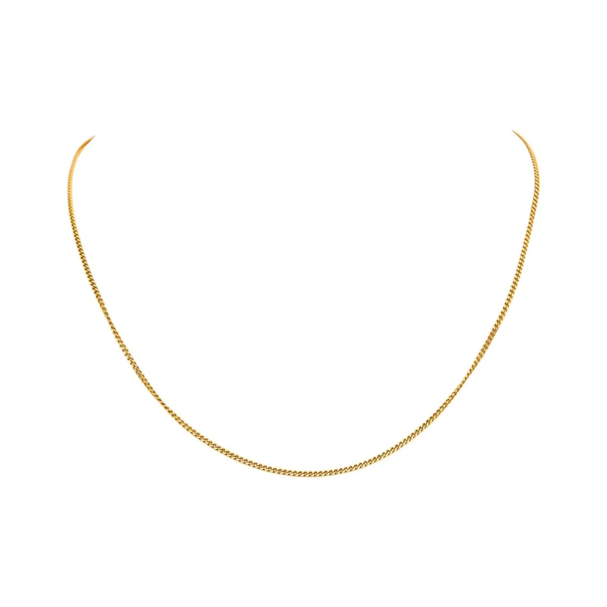 Necklace Maille gourmette Yellow gold - Image 3