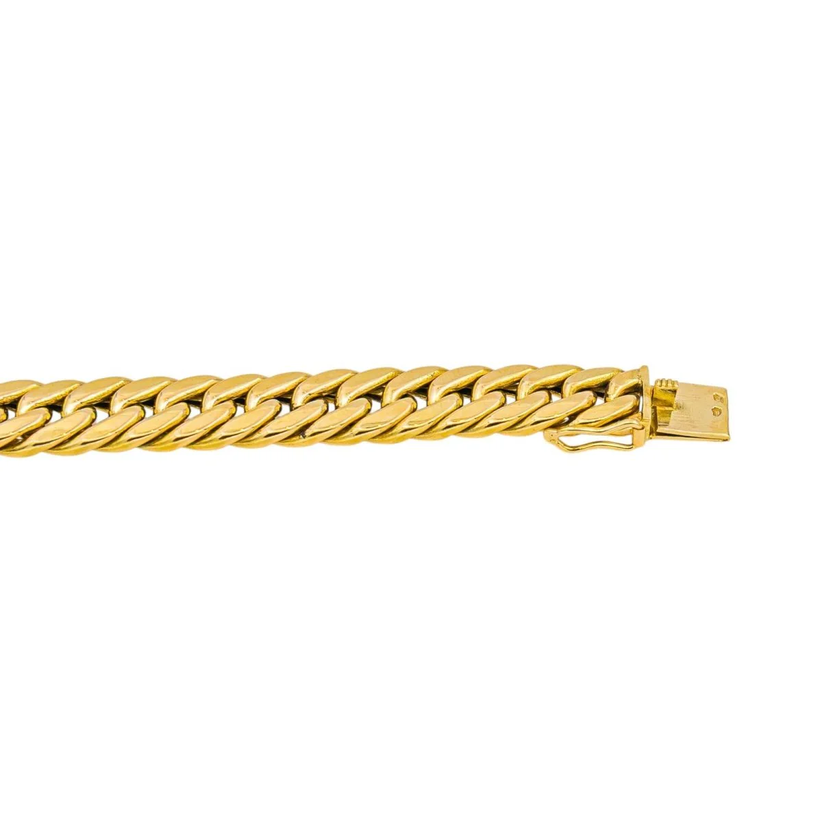 Link Curb chain necklace Yellow gold - Image 7