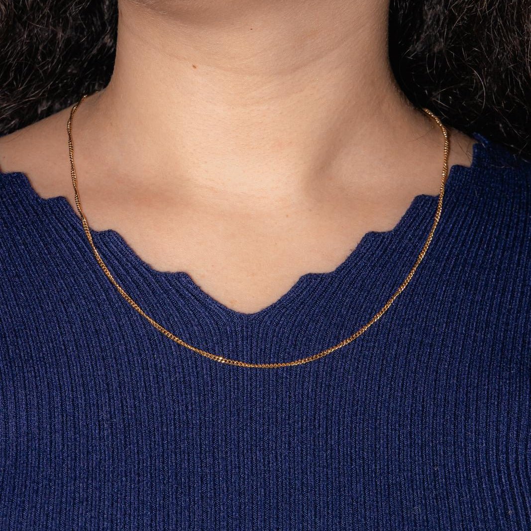 Yellow gold chain necklace - Image 2
