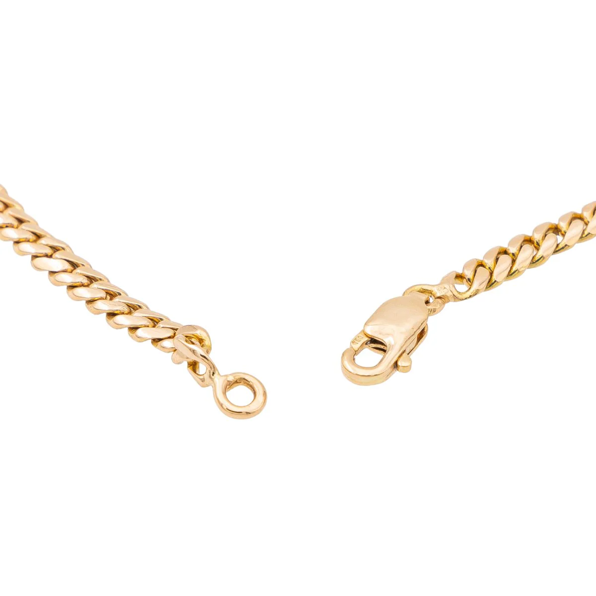 Curb link necklace Yellow gold Jade Jadeite - Image 7