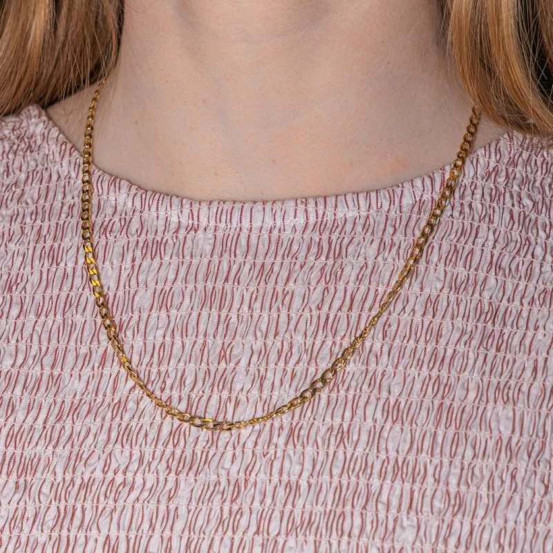 Yellow Gold Link Necklace - Image 2