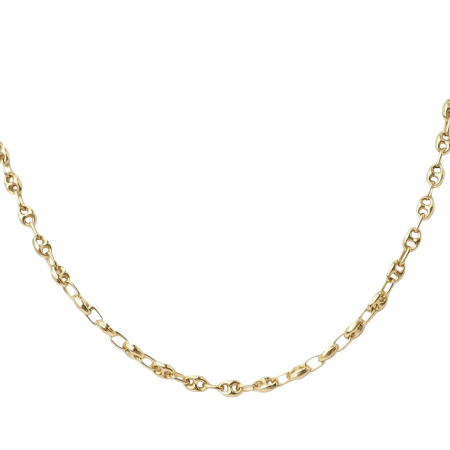 Coffee bean link necklace