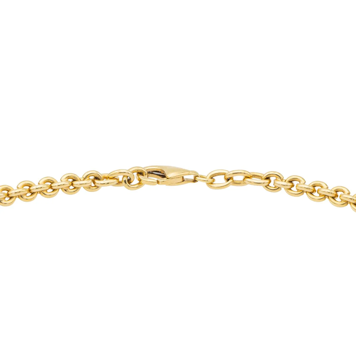 Yellow gold chain link necklace - Image 8