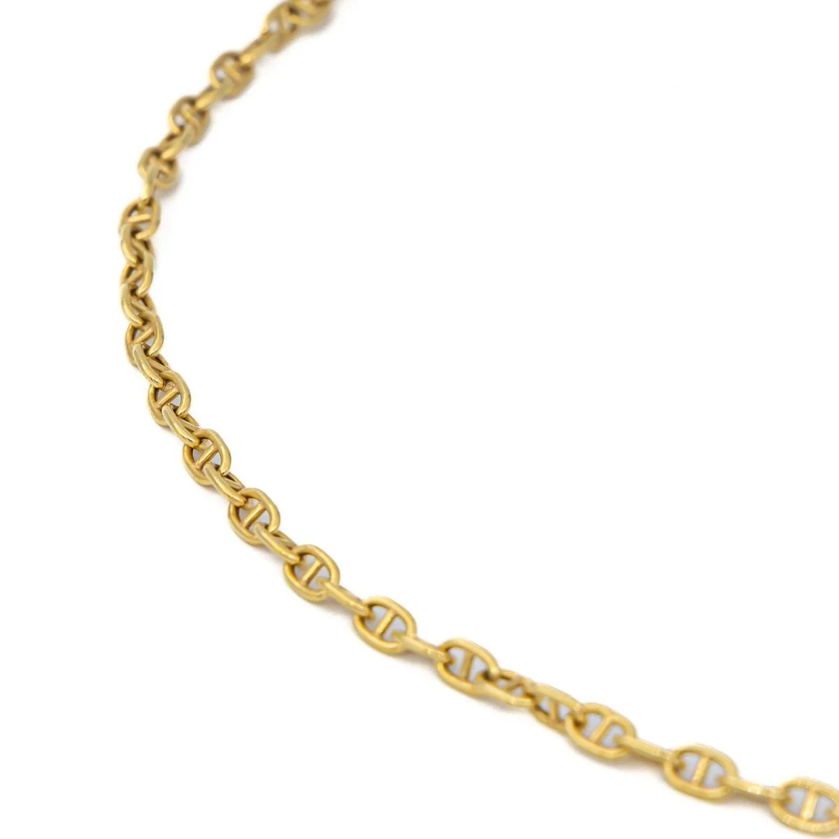 Navy mesh necklace Yellow gold - Image 7