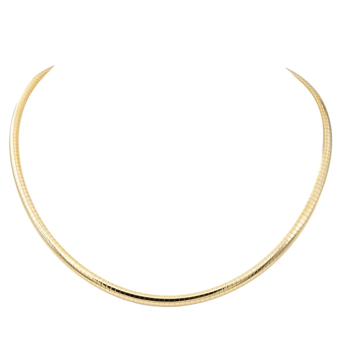 Maille omega necklace in yellow gold