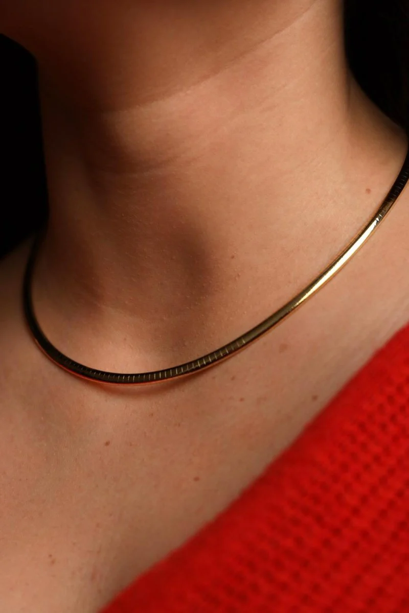 Maille omega necklace in yellow gold - Image 3