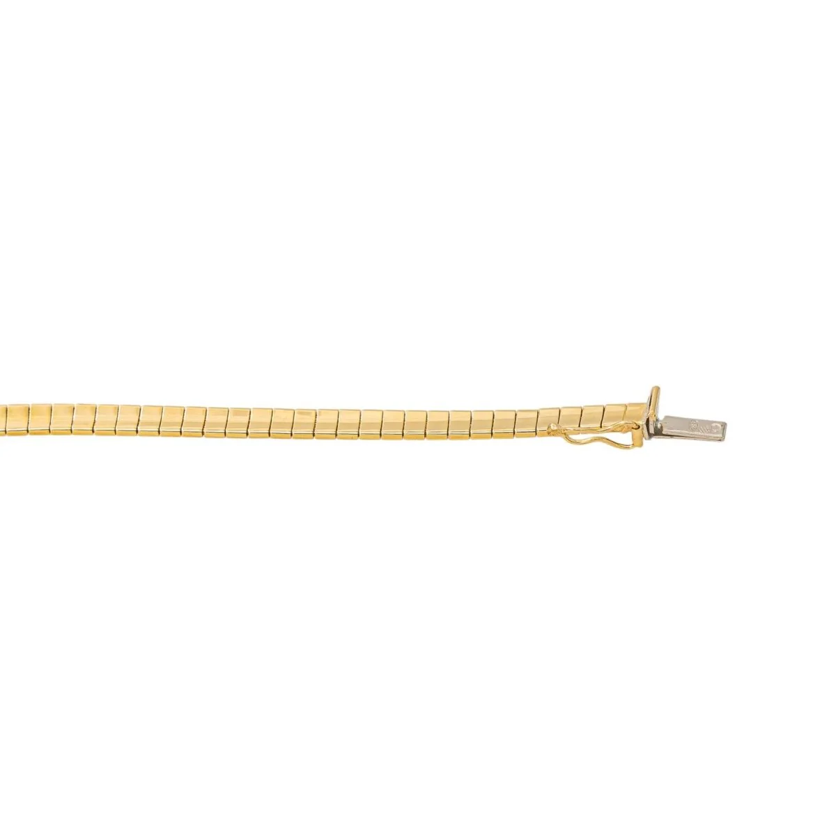 Yellow Gold Omega Link Necklace - Image 5