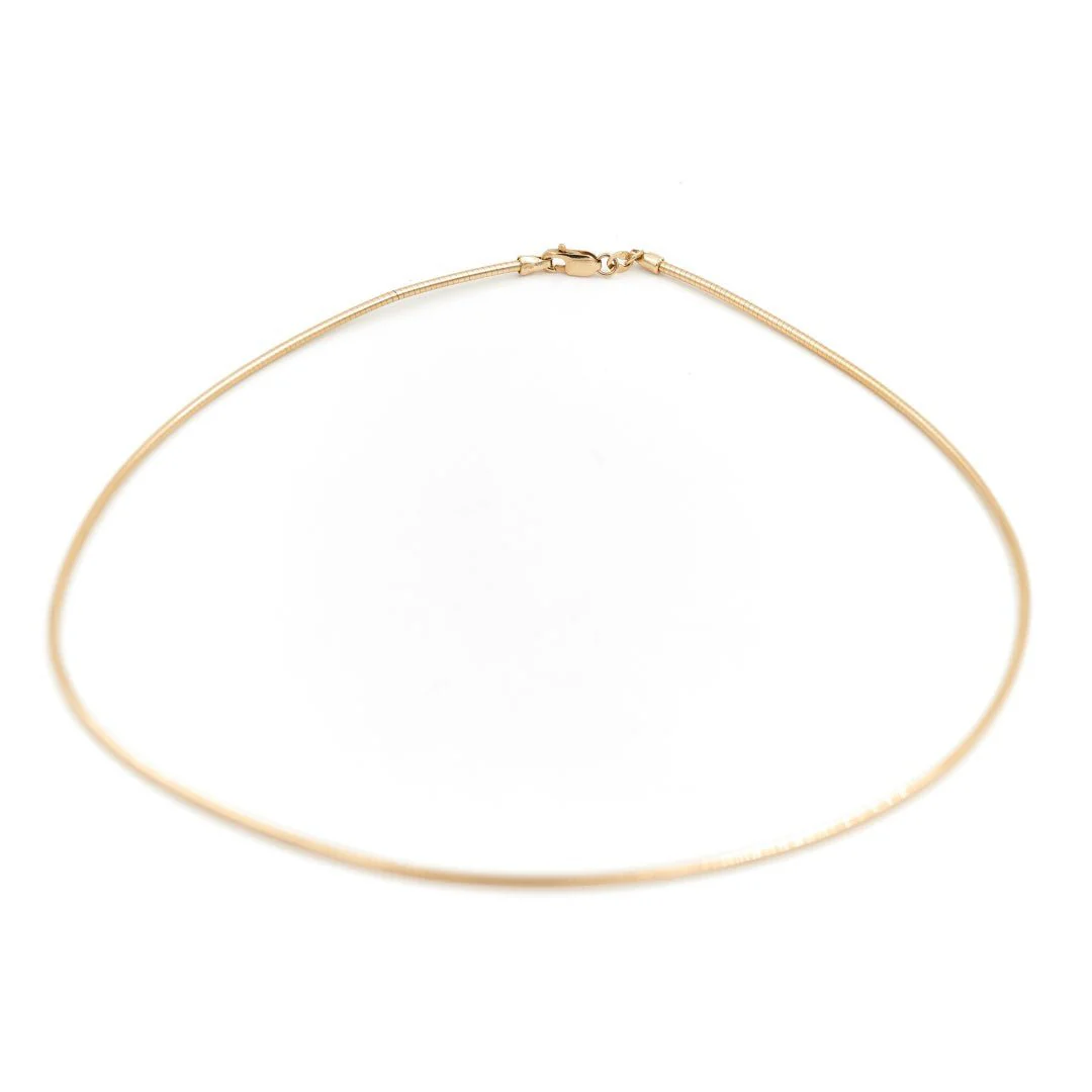 Maille omega necklace in yellow gold - Image 3