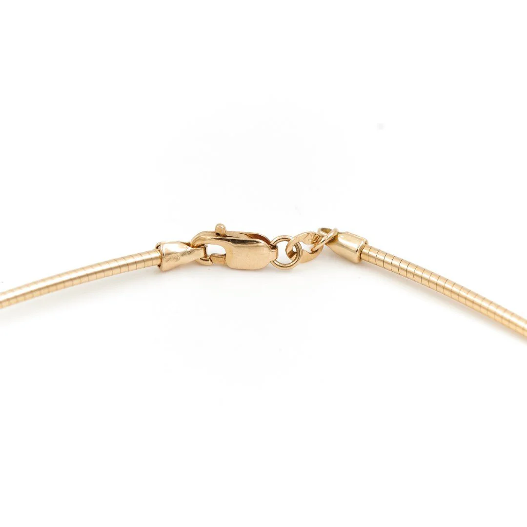 Maille omega necklace in yellow gold - Image 4